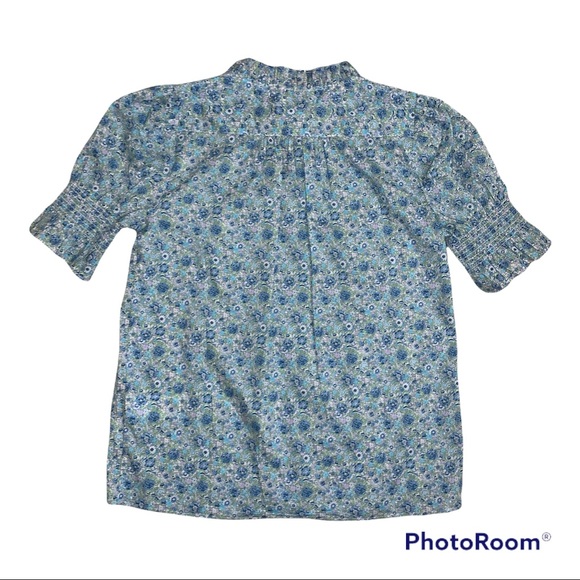 J.CREW Floral Blouse, Size XS. - Picture 2 of 3
